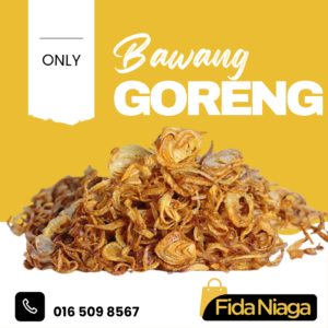 Bawang Goreng FidaNiaga 200gm x 5balang